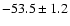 $ -53.5 \pm 1.2$
