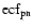 ${\rm ecf_{pn}}$
