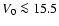 $V_0\la 15.5$