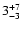 $3^{\rm +7}_{-3}$