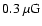 $0.3~\rm {\mu G}$