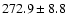$272.9 \pm 8.8$