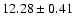 $12.28 \pm 0.41$