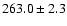 $263.0 \pm 2.3$