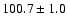 $100.7 \pm 1.0$