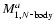 $M_{1,N\mbox{-}{\rm body}}^{a}$