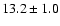 $13.2\pm 1.0$