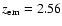 $\emph{z}_{\rm em}=2.56$