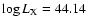 $\log L_{\rm X}=44.14$