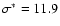 $\sigma^*=11.9$