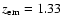 $\emph{z}_{\rm em}=1.33$