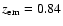 $\emph{z}_{\rm em}=0.84$