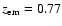 $\emph{z}_{\rm em}=0.77$