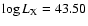 $\log L_{\rm X}=43.50$