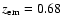 $\emph{z}_{\rm em}=0.68$