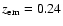 $\emph{z}_{\rm em}=0.24$
