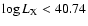 $\log L_{\rm X}<40.74$