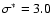 $\sigma^*=3.0$