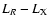 $L_R-L_{\rm X}$