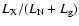 $L_{\rm X}/(L_{\rm N}+L_{\rm g})$