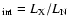 $_{\rm int}=L_{\rm X}/L_{\rm N}$