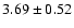 $3.69\pm0.52$