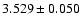 $3.529\pm0.050$