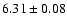 $6.31\pm0.08$