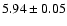 $5.94\pm0.05$