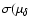 $\sigma(\mu_\delta$