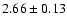 $2.66\pm0.13$