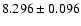 $8.296\pm0.096$