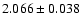 $2.066\pm0.038$