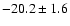 $ -20.2\pm 1.6$