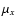 $\mu _x$