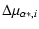 $\displaystyle \Delta\mu_{\alpha *,i}$
