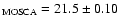 $_{\rm MOSCA}=21.5\pm0.10$