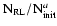 $ ^{}{\rm N}_{\rm RL}/^{}{\rm N}_{\rm init}^{a}$