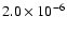 $2.0\times10^{-6}$