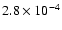 $2.8\times10^{-4}$