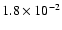 $1.8\times10^{-2}$