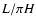 $L/\pi H$