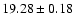 $19.28\pm 0.18$