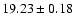 $19.23\pm 0.18$