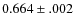 $0.664\pm .002$