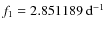 $f_1=2.851189~{\rm d}^{-1}$