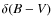 $\delta (B-V)$