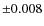 $\pm0.008$