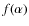 $f(\alpha)$