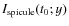 $I_{{\rm spicule}}(t_0; y)$
